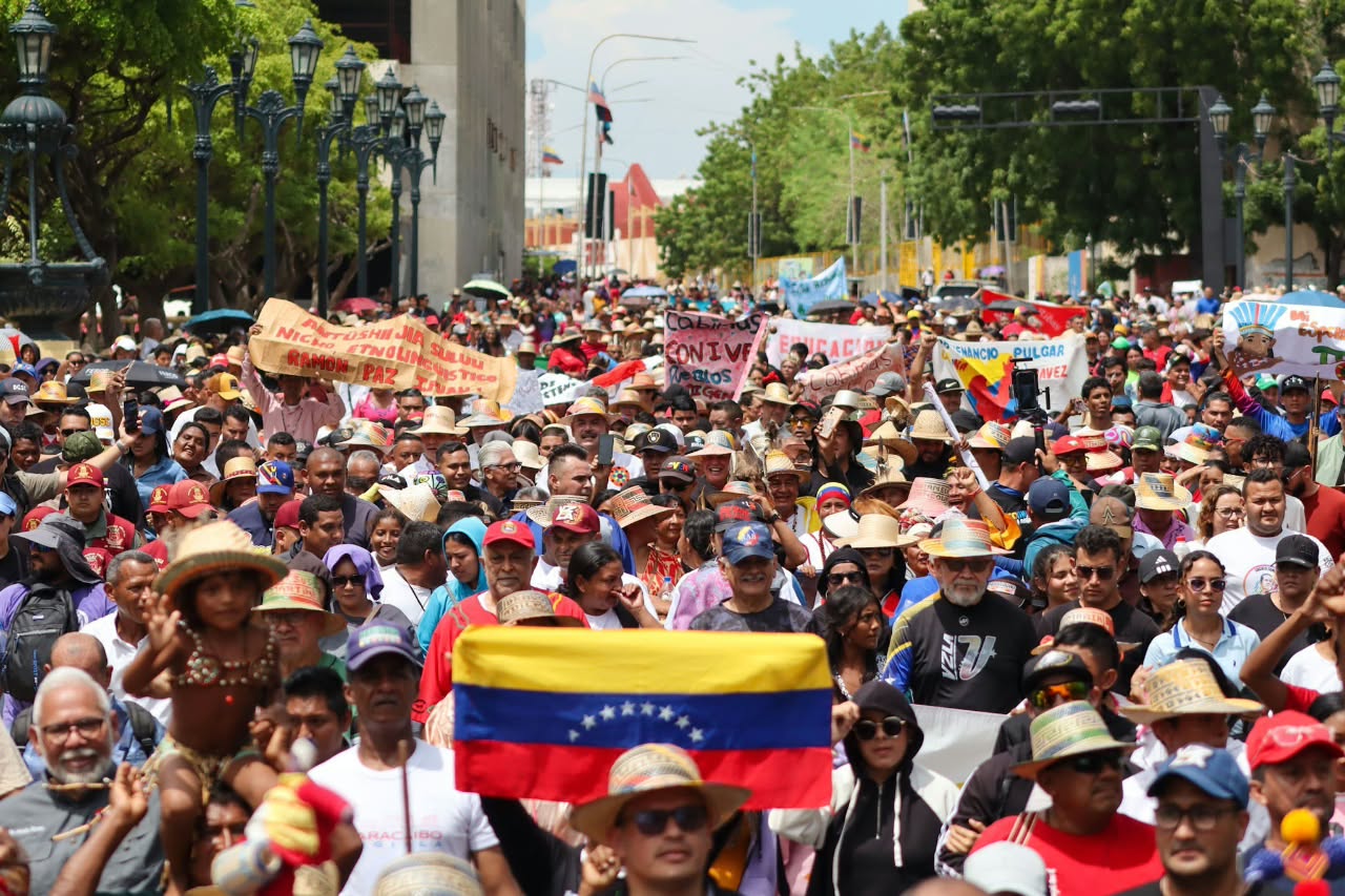 La lucha de los pueblos originarios colma las calles de Maracaibo
