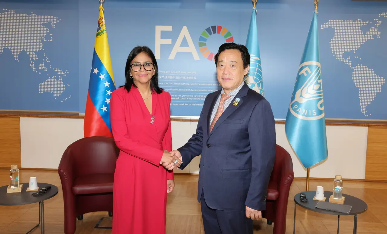 Agenda diplomática en Italia: Delcy Rodríguez ratifica alianzas estratégicas con la FAO y la IILA